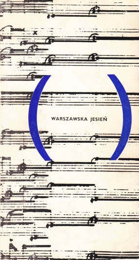 8th IFCM 'Warsaw Autumn', 18-27.IX.1964, cover design Wojciech Zamecznik