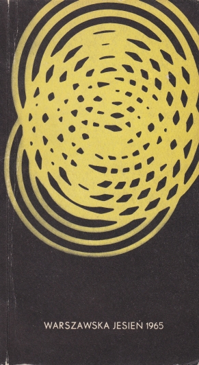 9th IFCM 'Warsaw Autumn', 21-30.IX.1965, cover design Wojciech Zamecznik